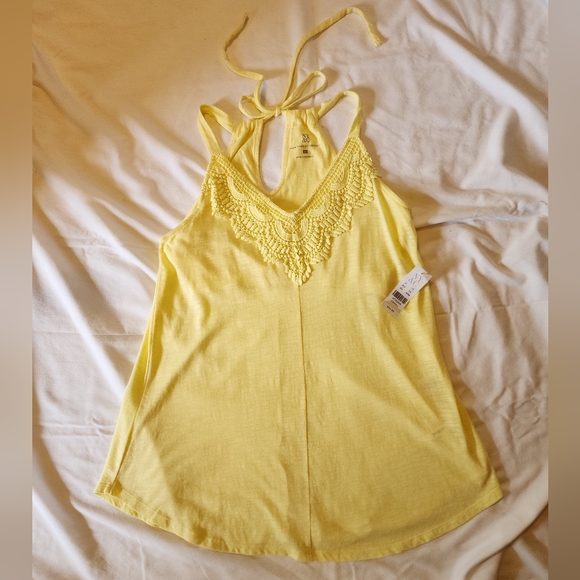 New York & Company Tops - NWT New York & Company Yellow Tank, Size XS